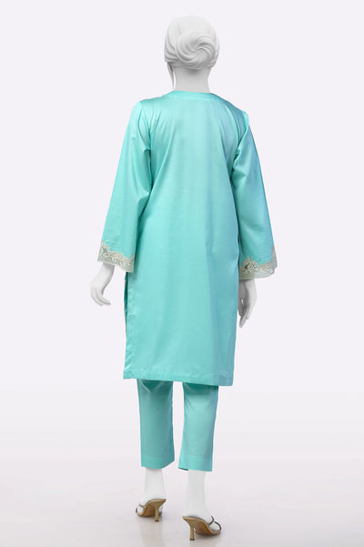 Sea Green Embroidered 2PC From Sohaye By Diners