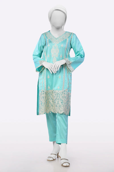 Sea Green Embroidered 2PC From Sohaye By Diners