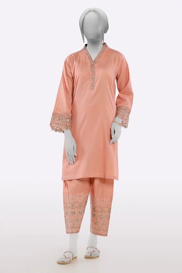 Peach Stylised 2PC From Sohaye By Diners