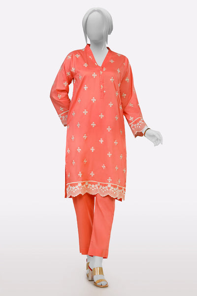 Peach Embroidered 2PC From Sohaye By Diners