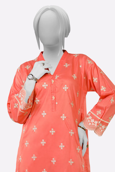 Peach Embroidered 2PC From Sohaye By Diners