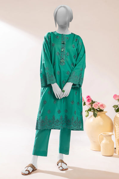 Sea Green Embroidered 2PC From Sohaye By Diners