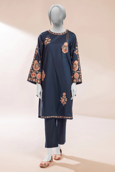 Navy Blue Embroidered 2PC From Sohaye By Diners