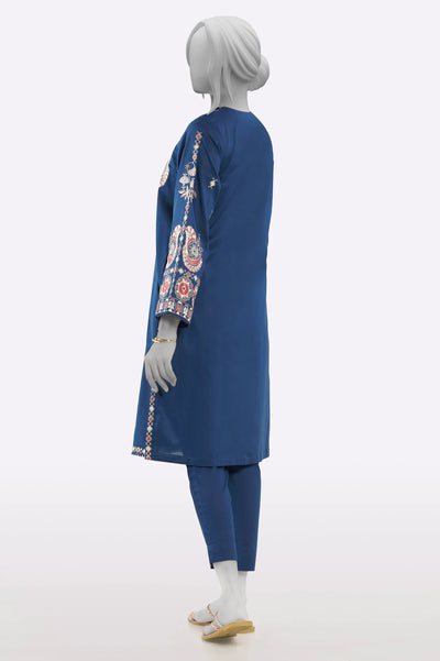 Navy Blue Embroidered 2PC From Sohaye By Diners