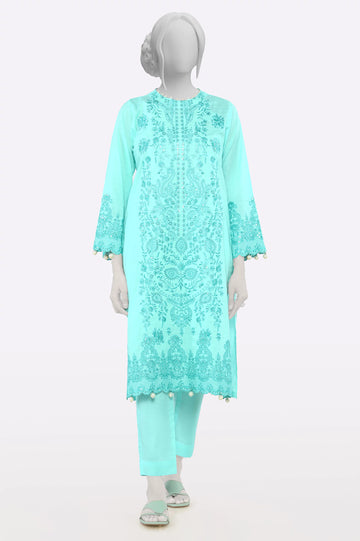 Sea Green Embroidered 2PC From Sohaye By Diners