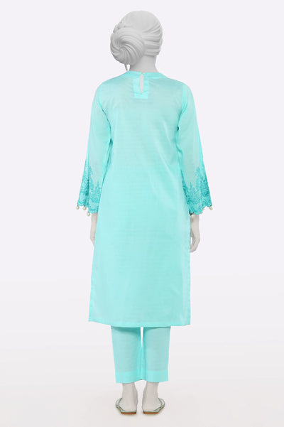 Sea Green Embroidered 2PC From Sohaye By Diners