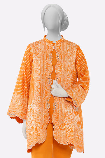 Orange Printed 2PC From Sohaye By Diners