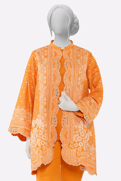 Orange Printed 2PC From Sohaye By Diners
