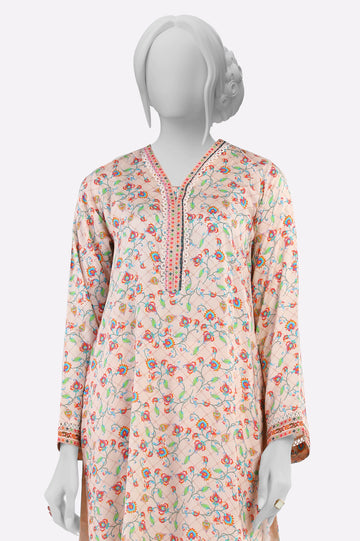 Peach Printed 2PC From Sohaye By Diners