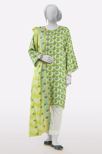Light Green Printed Kurti With Dupatta From Sohaye By Diners