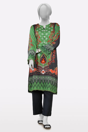 Green Printed 2PC From Sohaye By Diners