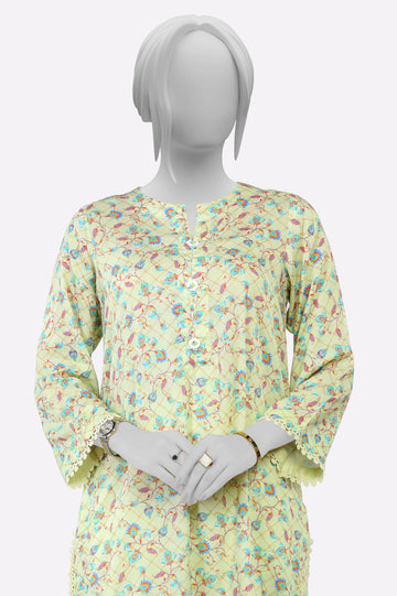 Light Green Printed 2PC From Sohaye By Diners
