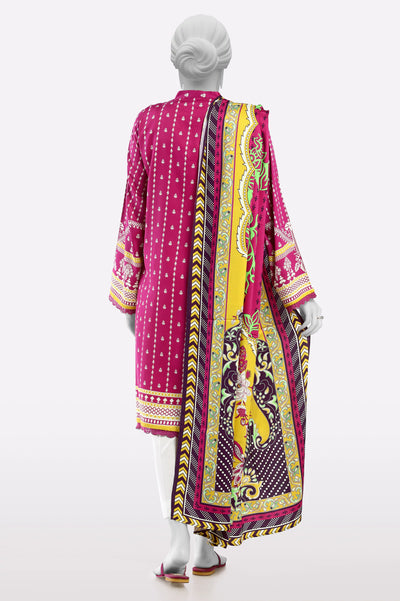 Pink Printed Kurti With Dupatta From Sohaye By Diners