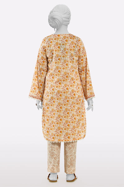 Peach Printed 2PC From Sohaye By Diners