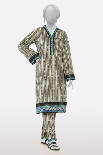 Black Printed 2PC From Sohaye By Diners