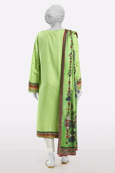Green Printed Kurti With Dupatta From Sohaye By Diners