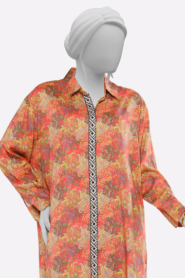 Beige Printed 2PC From Sohaye By Diners