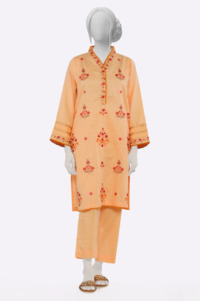 Peach Embroidered 2PC From Sohaye By Diners