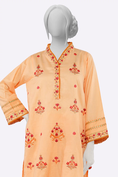 Peach Embroidered 2PC From Sohaye By Diners