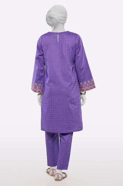 Purple Embroidered 2PC From Sohaye By Diners