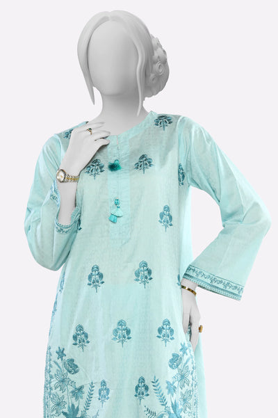 Light Blue Embroidered 2PC From Sohaye By Diners