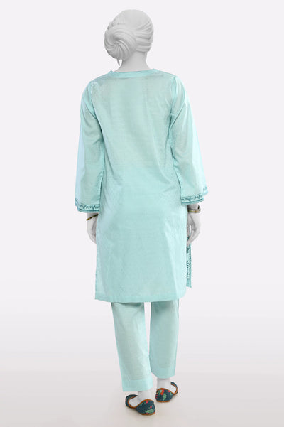 Light Blue Embroidered 2PC From Sohaye By Diners