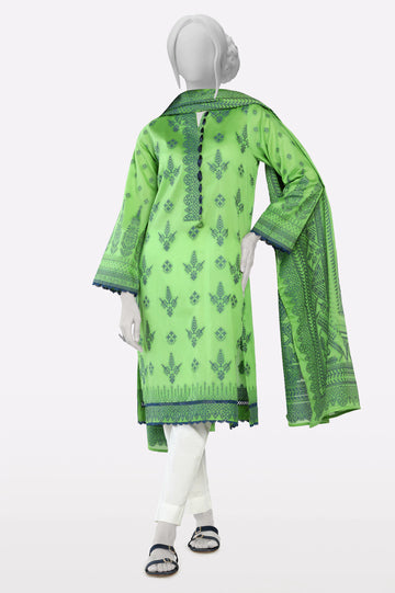 Green Jacquard Stylised Kurti With Dupatta From Sohaye By Diners