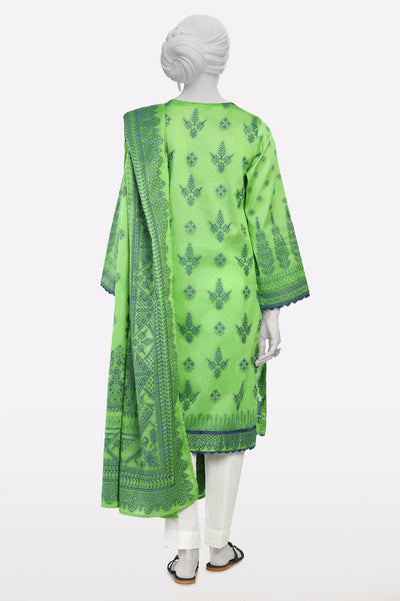 Green Jacquard Stylised Kurti With Dupatta From Sohaye By Diners