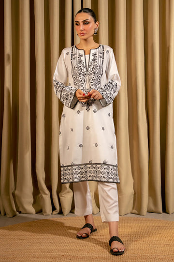 White Embroidered 2PC From Sohaye By Diners