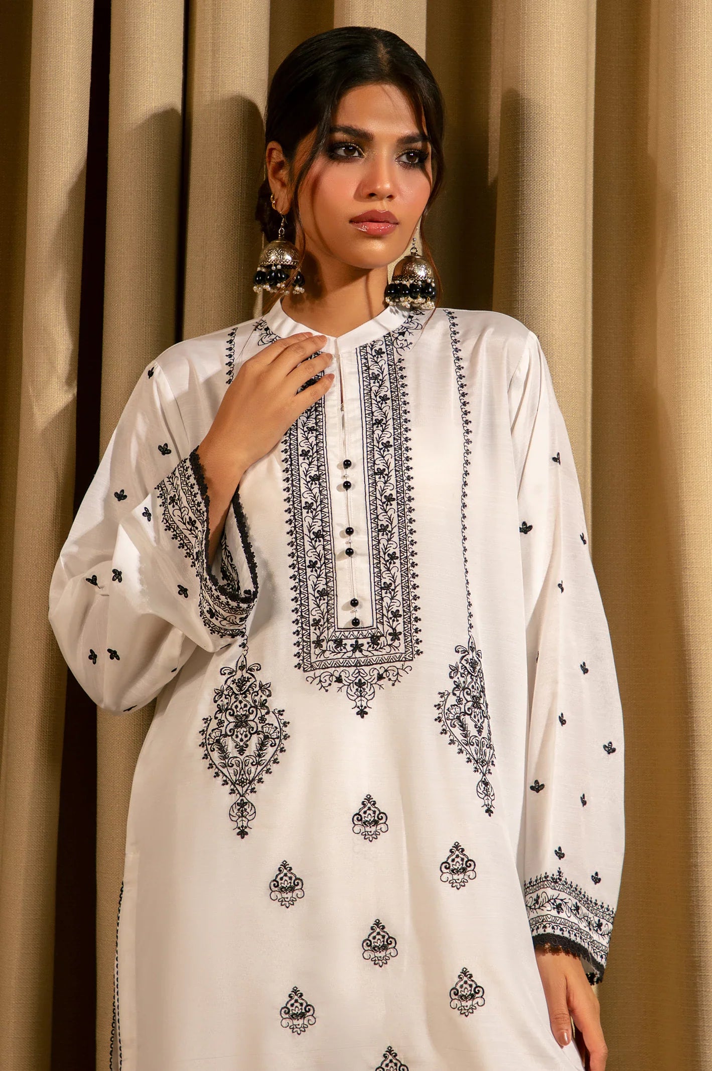 White Embroidered 2PC From Sohaye By Diners