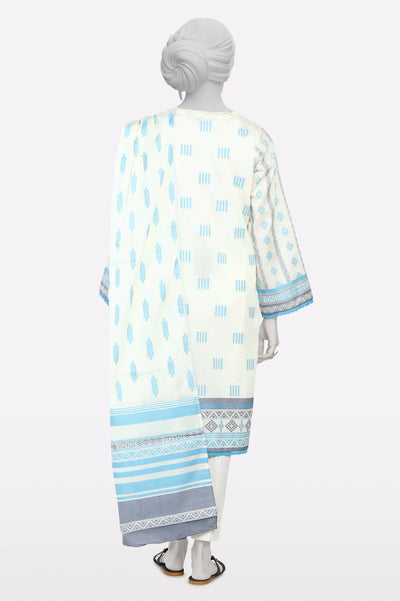 White Jacquard 2PC From Sohaye By Diners