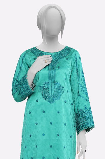 Sea Green Embroidered 2PC From Sohaye By Diners