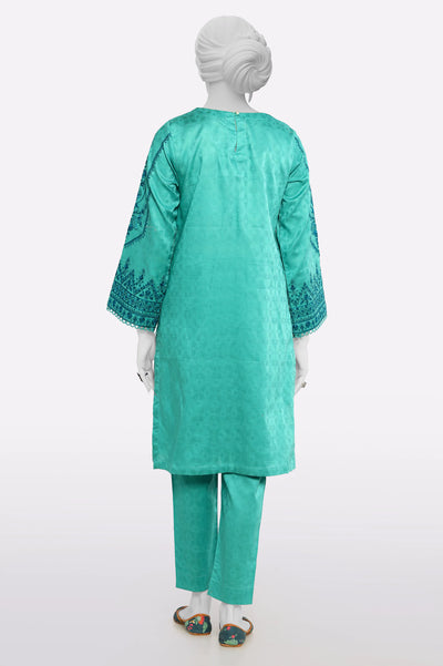 Sea Green Embroidered 2PC From Sohaye By Diners
