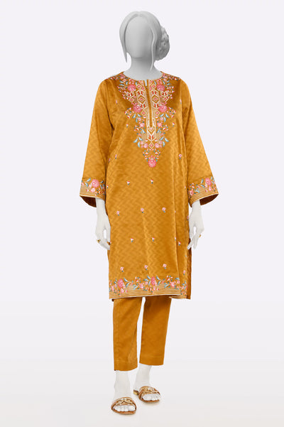 Brown Embroidered 2PC From Sohaye By Diners