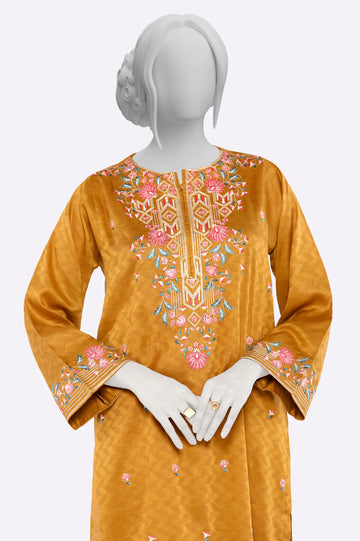 Brown Embroidered 2PC From Sohaye By Diners