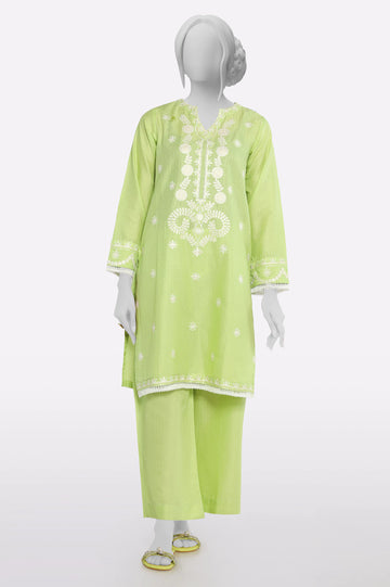 Light Green Embroidered 2PC From Sohaye By Diners