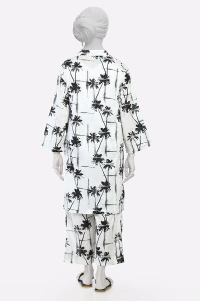 White Printed 2PC From Sohaye By Diners