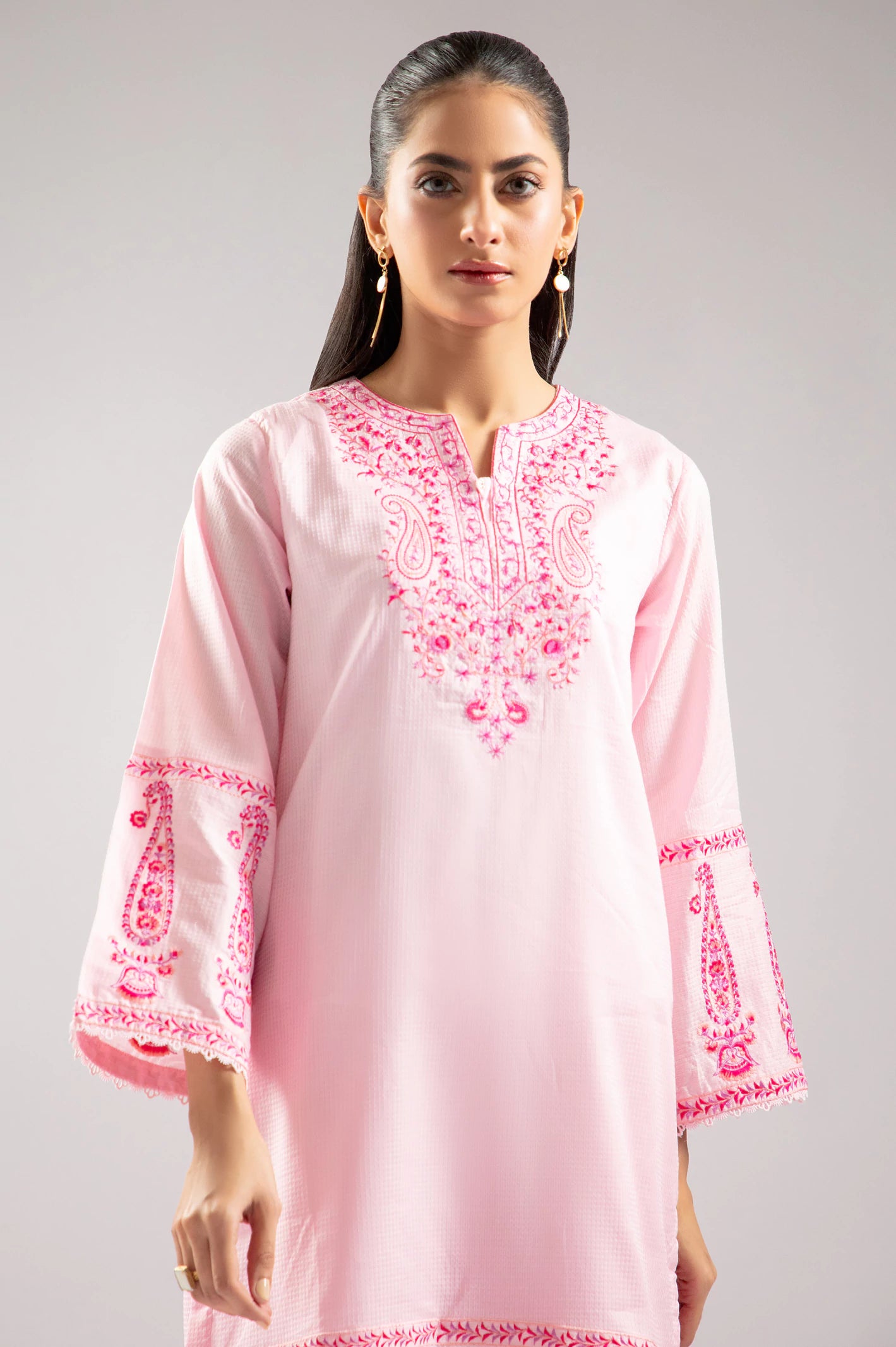 Pink Embroidered 2PC From Sohaye By Diners