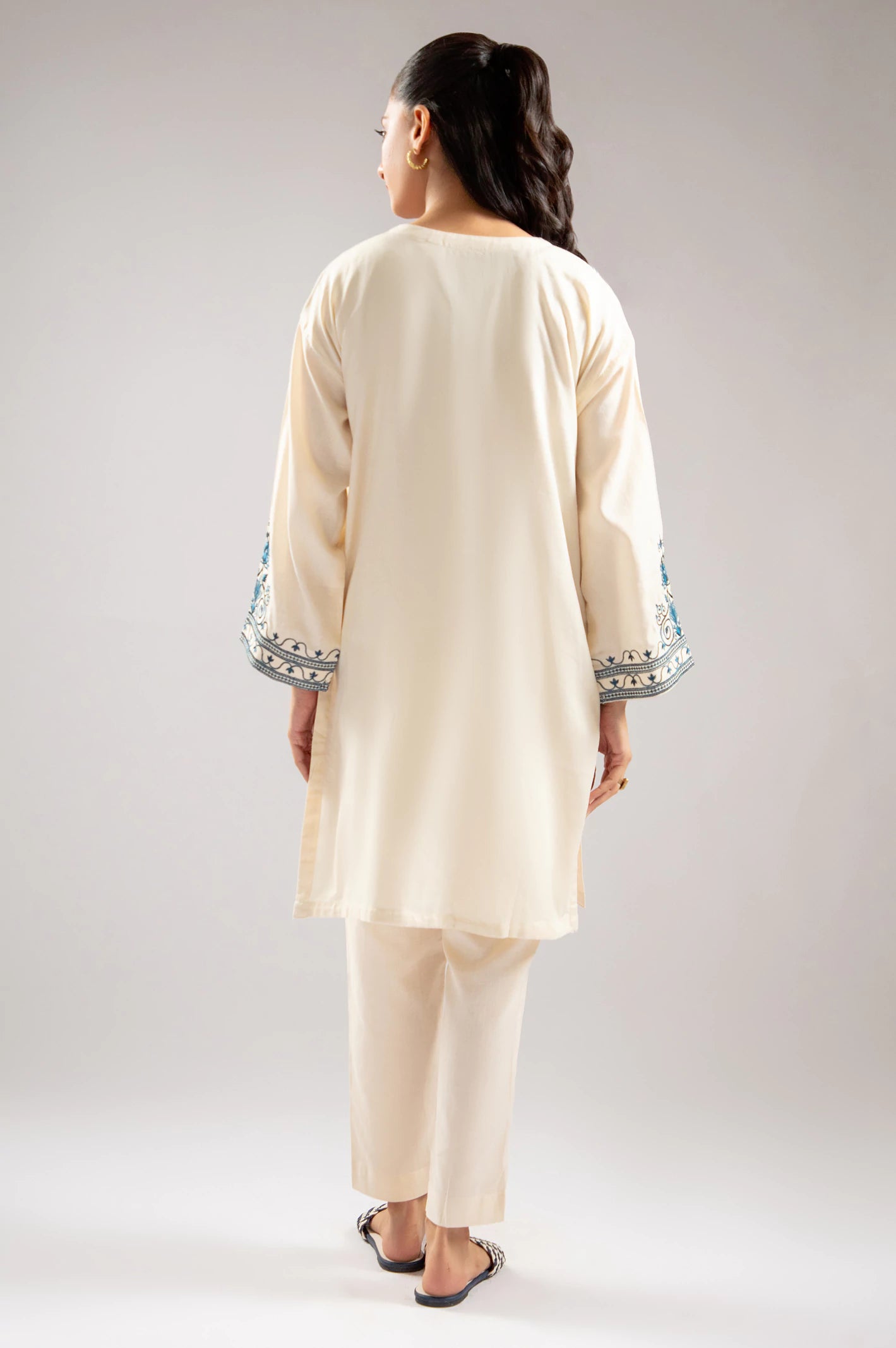 Ivory Embroidered 2PC From Sohaye By Diners