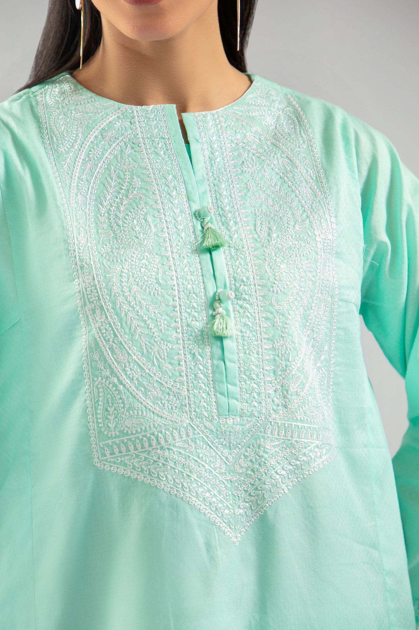 Mint Embroidered 2PC From Sohaye By Diners