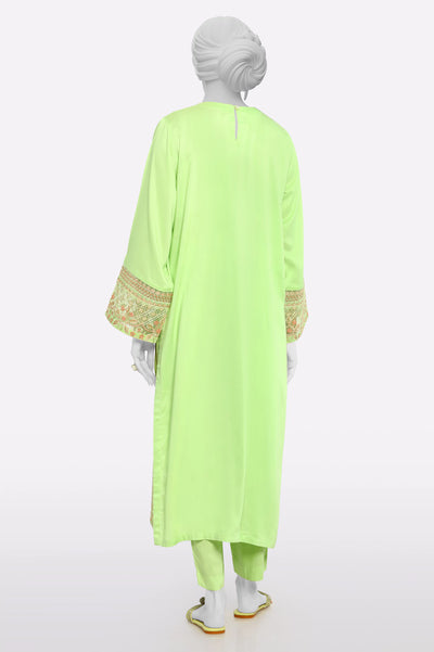 Light Green Embroidered 2PC From Sohaye By Diners
