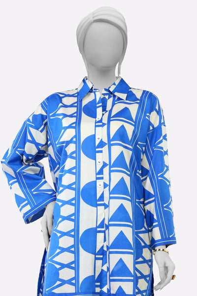 Blue Printed 2PC From Sohaye By Diners