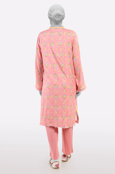 Pink Printed 2PC From Sohaye By Diners