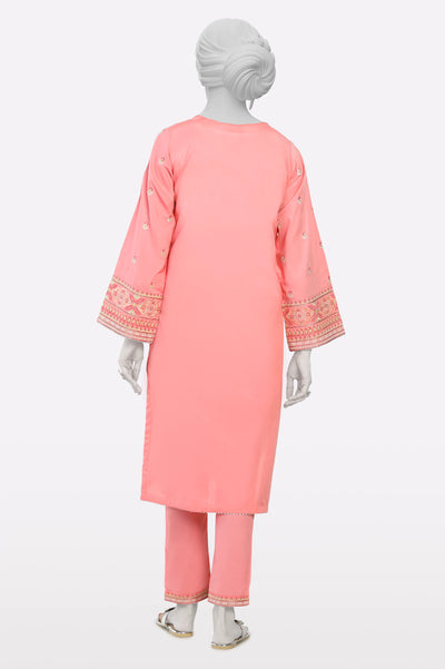 Pink Embroidered 2PC From Sohaye By Diners