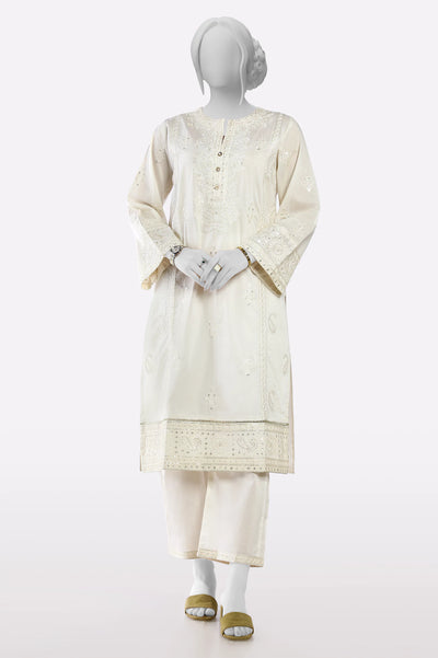 Off White Embroidered 2PC From Sohaye By Diners