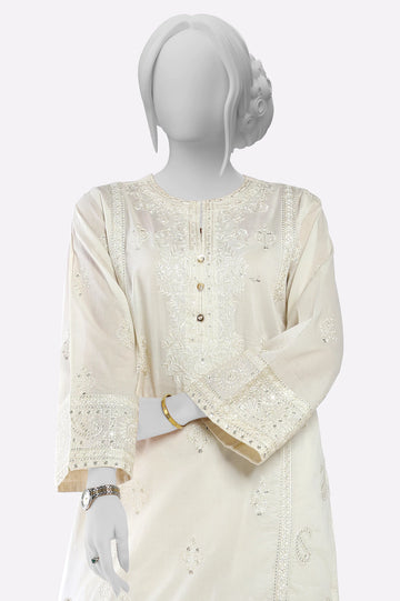 Off White Embroidered 2PC From Sohaye By Diners
