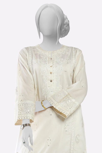 Off White Embroidered 2PC From Sohaye By Diners