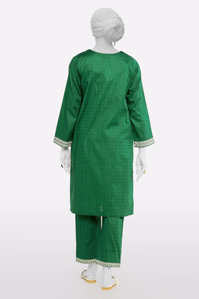 Green Embroidered 2PC From Sohaye By Diners