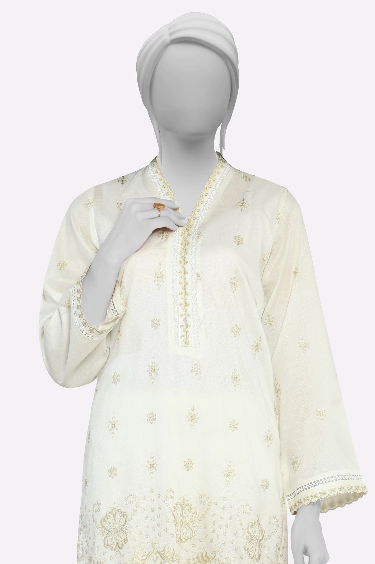 White Embroidered 2PC From Sohaye By Diners