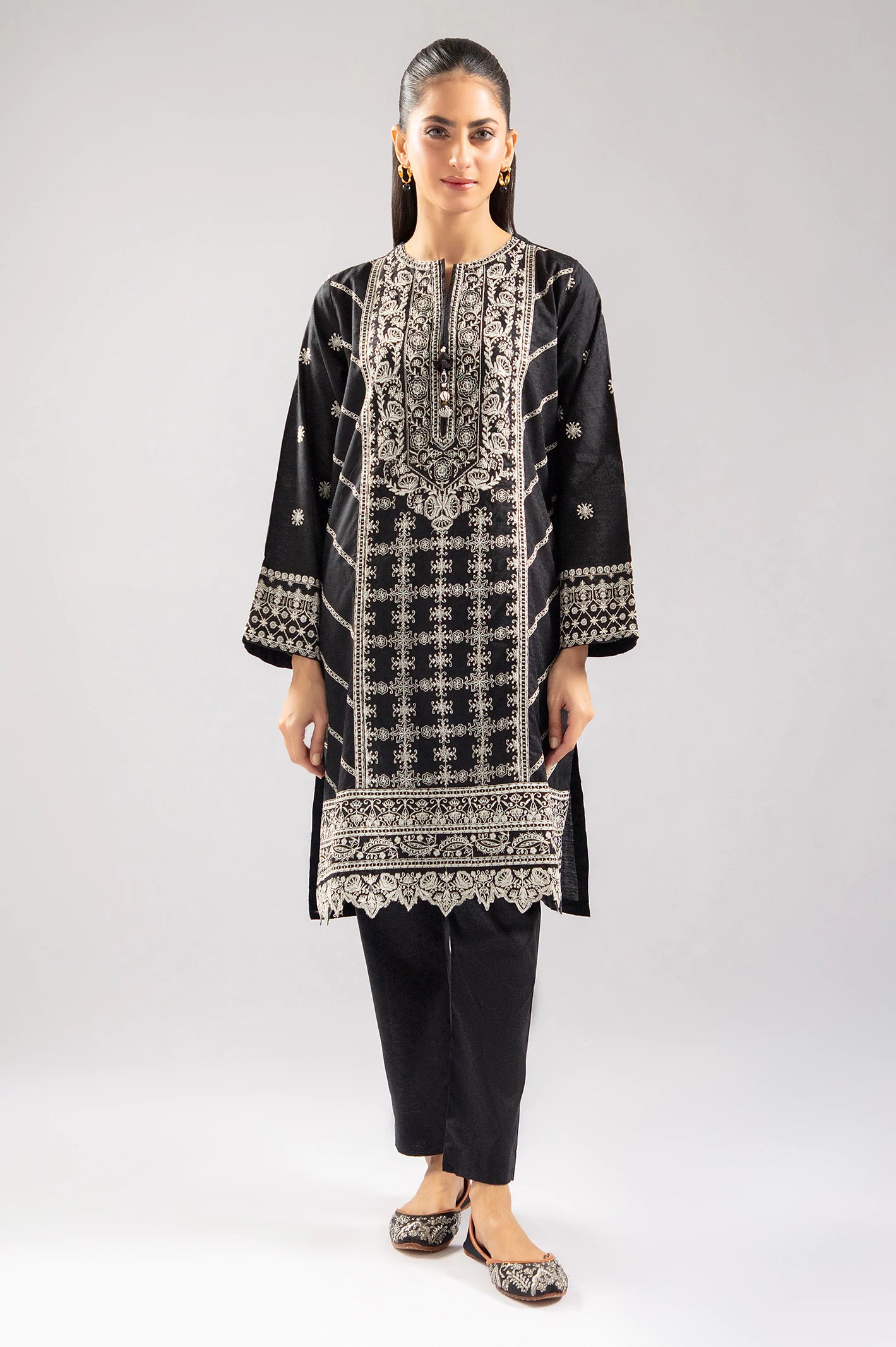 Black Embroidered 2PC From Sohaye By Diners